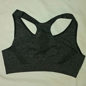 Grey sports bra